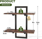 Bamworld Floating Shelves for Wall Planters for Indoor Plants Hanging Shelves - Image 2