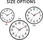 Wall Clocks Battery Operated 8 inch Modern Wall Clock, Silent Non Ticking Wall - Image 5
