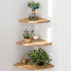 Corner Shelves, Floating Corner Shelf, Round End by Coamily
