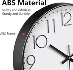 Wall Clock, Silent Wall Clocks Battery Operated 10 Inch Modern Non Ticking - Image 7