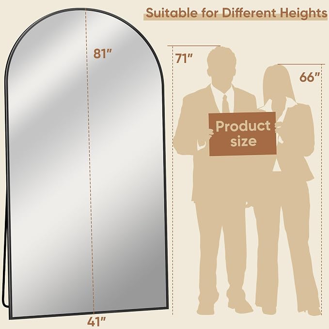 Full Length Mirror, Tall Mirrors Body Floor Mirror - Image 7