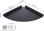 Corner Shelf, 3.0mm Aluminum Alloy Corner Shelf wall Mounted, - Image 3