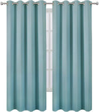 LEMOMO Blackout Curtains 66 x 95 inch/Stone Blue Curtains Set of 2 - Image 2