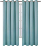 LEMOMO Blackout Curtains 52 x 108 inch/Stone Blue Curtains Set of 2 - Image 2