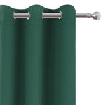 LEMOMO Blackout Curtains 66 x 54 Inch Long Dark Green Curtains Set of 2 Panels - Image 6