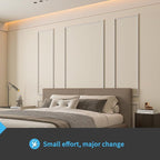 Art3d Pre-Cut Wall Molding Set of 6 pcs, Ready-to-Assemble Wainscoting Panels - Image 2