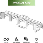 Wall Mounted Coat Rack-5 Hooks, Heavy Duty Stainless Steel Wall Hooks - Image 5