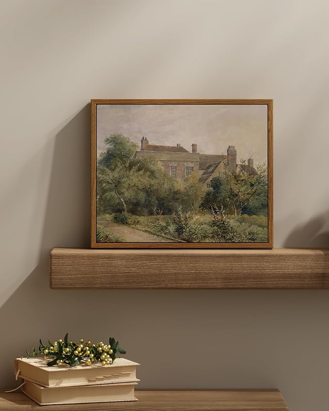 InSimSea Framed Canvas Wall Art Vintage Decor, Home Decor Classical Scenery - Image 2