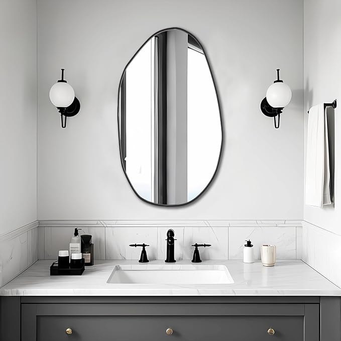 BOMINICA Irregular Wall Mirror Asymmetrical Mirror - Image 2