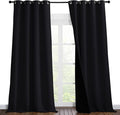 NICETOWN Cold Blocking 100% Blackout Curtains, Durable Black Lined Blackout by NICETOWN