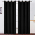 LEMOMO Blackout Curtains 52 x 120 Inch Long Black Curtains Set of 2 Panels Room by Lemomo