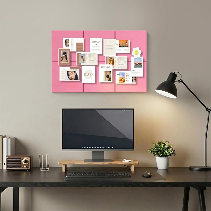 Large Cork Boards for Walls – 36" x 24" Self Adhesive Felt Wall Tiles - Image 8