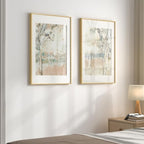 Framed Neutral Abstract Landscape Wall Art - Image 2