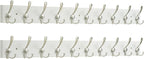 SKOLOO Creations White Solid Wood Wall Mounted Coat Rack, 10 Hooks, 38-1/8" Long by SKOLOO