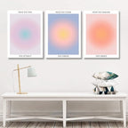 Framed 3 Color Abstract Wall Art Poster Room Aesthetics Spiritual Spiritual - Image 7