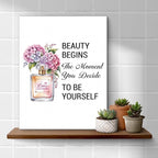 Inspirational Pink Flower Wall Art Decor - Image 4