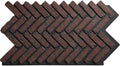 EverStone Herringbone Faux Brick Panel, 46 1/2"W x 25 1/4"H x 1"D, Cinder Color by EkenaMillwork