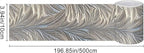 HOMETITUTE Wallpaper Border Peel and Stick Wall Border Silver Feather Texture - Image 3