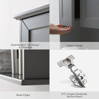 VANIRROR Grey Cabinet Wall Mounted - Image 3