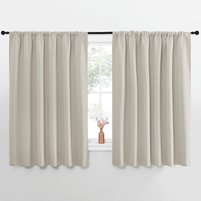 NICETOWN Blackout Curtains for Bedroom, 1 Pair, 70 by 63-inch, Window Treatment by NICETOWN