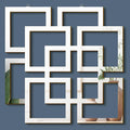 Weysat Wall Mount Home Mirror, 2 Pieces Silver Square Decorative Mirror by Weysat