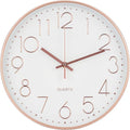 Wall Clock Non-Ticking Silent Modern Simple Style Round Decor Clock by BAKBRAND