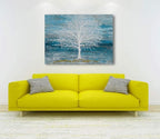 Yihui Arts Abstract Landscape Canvas Art Hand Painted 3D Tree Paintings - Image 8