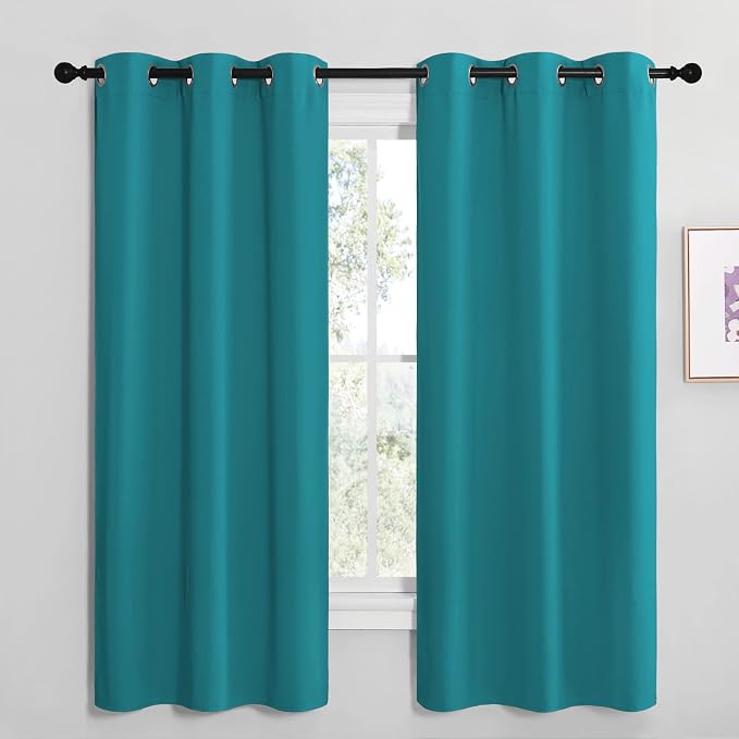 NICETOWN Room Darkening Curtains 68 inch Length 2 Panels, Thermal Insulated by NICETOWN
