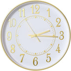Wall Clock Modern Non-Ticking Battery Operated Silent Wall Clocks Simple Style by BAKBRAND