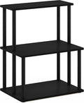 Furinno Turn-N-Tube 3-Tier Toolless Kitchen Storage Shelf, Americano/Black by Furinno-FitsYourSpaceFitsYourBudget