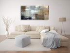 Baisuart Canvas Prints Abstract Wall Art Print Paintings Grey and Brown - Image 5