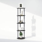 Furinno Turn-N-Tube Storage Shelves, 5-Tier Book Shelf, Corner Shelf, Toolless - Image 6