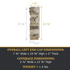 AZ Faux High-Density Polyurethane Faux Stone Interlocking Left Endcap - Image 3