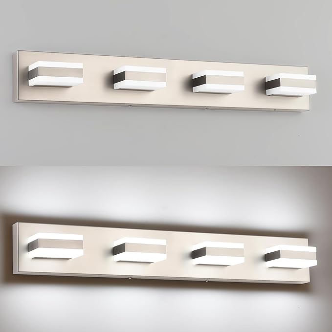SOLFART Bathroom Vanity Lights Brushed Nickel Light Fixtures - Image 6