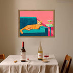 Funny Cat Wall Art Orange Cat - Image 6