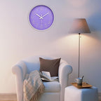 jomparis Purple Wall Clock 12 Inches Silent Quartz Wall Clock Lavender Decor - Image 4
