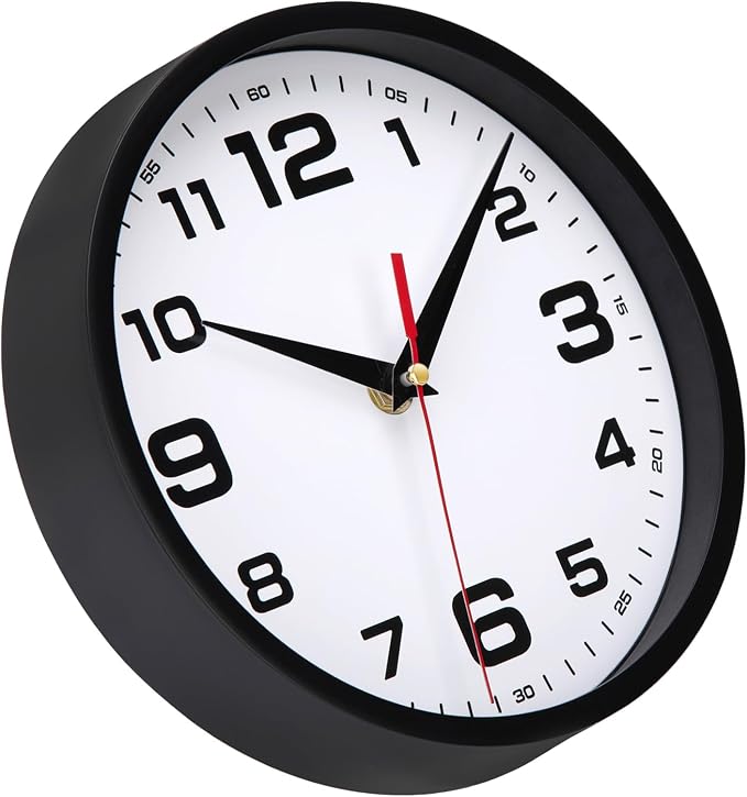 14 Inch Wall Clock Silent Non-Ticking Modern Clocks Battery Operated Large - Image 4