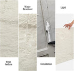 4-Pack 3D PU Stone Wall Panels for Interior Decor Faux Stone Accent Tiles - Image 5