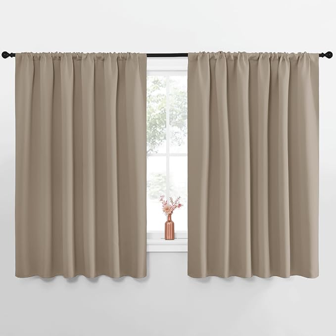 NICETOWN Blackout Curtains for Bedroom, 1 Pair, 70 by 63-inch, Window Treatment by NICETOWN