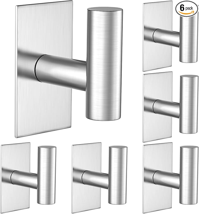 VAEHOLD Wall Towel Hooks, Heavy Duty Sticky Holder Waterproof Towel Hooks by VAEHOLD