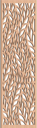 23 3/8"W x 59 3/8"H x 1/4"T Ortonville Decorative Fretwork Wood Wall Panels by EkenaMillwork