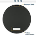 TETOTE Silver Round Mirror for Bathroom, 30 Inch Modern Circle Mirrors - Image 6