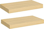 HOOBRO Floating Shelves for Wall, Wall Mounted Shelf Set of 2, 15.7" Hanging by HOOBRO
