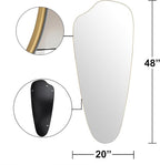 Irregular Wall Mirror Asymmetrical Mirror, Decorative Modern Mirror, Tempered - Image 3