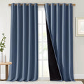 NICETOWN 100% Blackout Curtains 108 inches Long, Pair of Energy Smart & Noise by NICETOWN