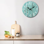 12 Inch Teal Wall Clock - Image 8