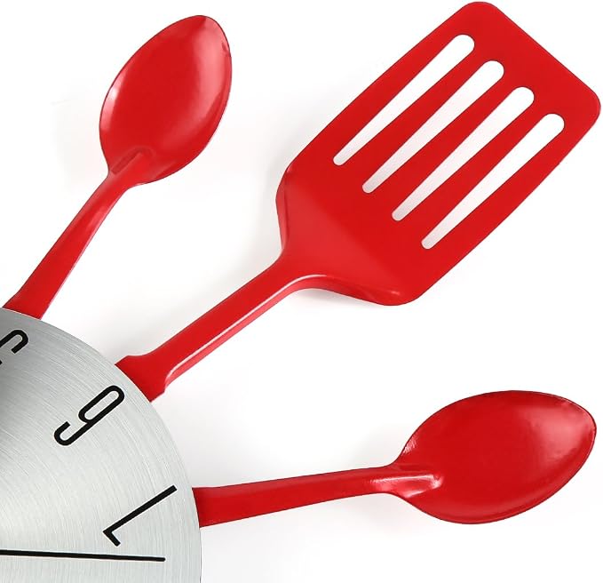 16 Inch Cutlery Kitchen Wall Clocks - Image 4