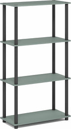 Furinno Turn-N-Tube Storage Shelves, 4-Tier Toolless Book Shelf, Corner Shelf - Image 7