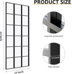 Dewfig 65"x 24" Window pane Full Length Mirror, Wall Mirror, Floor Standing - Image 8