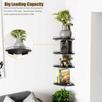Corner Shelf Wall Mount, Floating Corner Shelves, Rustic Wood Wall Storage - Image 3